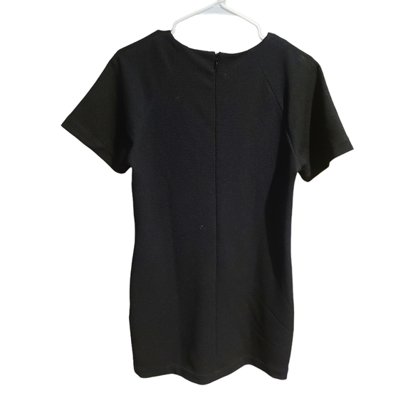 English Factory Lace Up Black Shift Dress - Picture 3 of 7